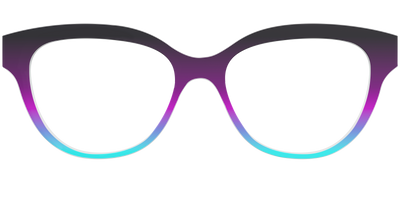 The Licorice to Seafoam Gradient - Front Top Thumbnail - Pair Eyewear