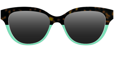 The Polarized Matcha Split Sun Top - Front Top Thumbnail - Pair Eyewear