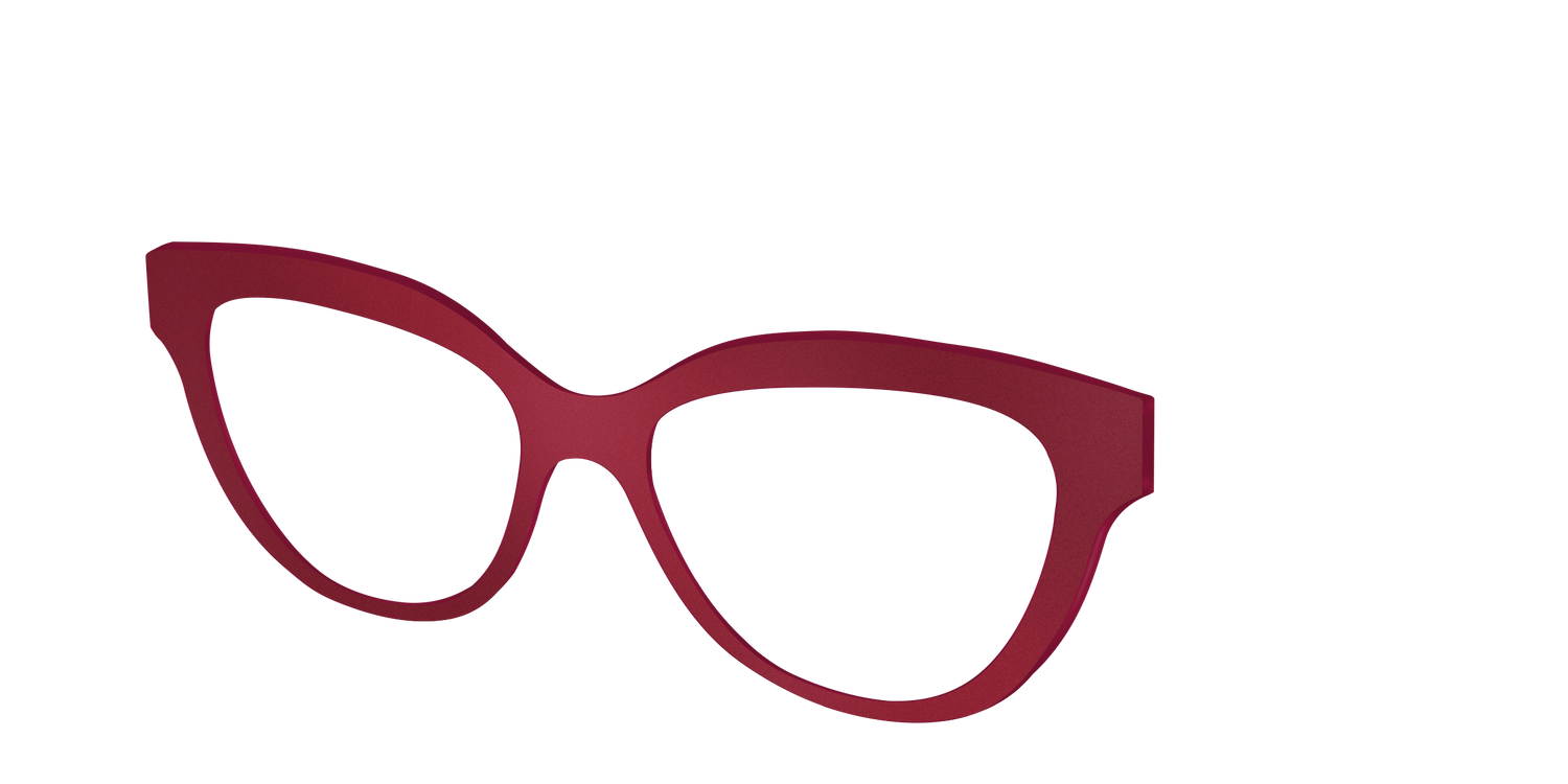 The Matte Burgundy - Angle Top Image - Pair Eyewear