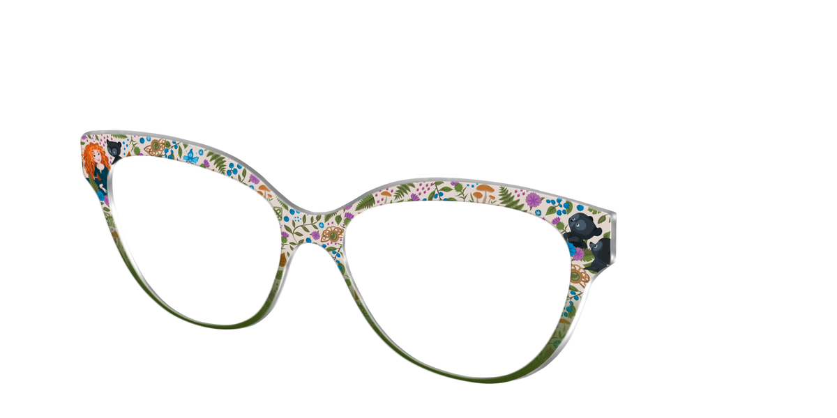 Merida's Brave and Bold Floral - Angle Top Image - Pair Eyewear