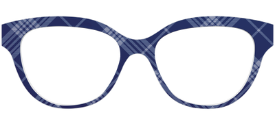 The Navy Twill Plaid - Front Top Thumbnail - Pair Eyewear