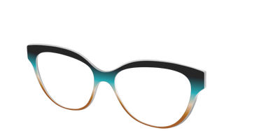 The Onyx to Rust Gradient - Angle Top Thumbnail - Pair Eyewear