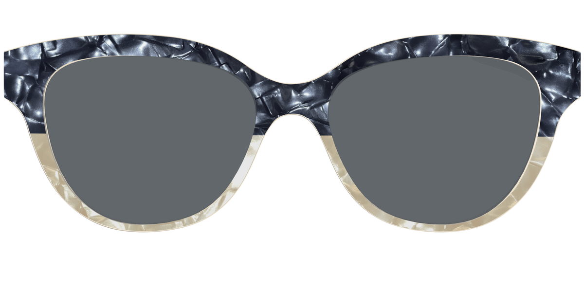The Polarized Navy to Taupe Pearl Split Sun Top - Front Top Image - Pair Eyewear