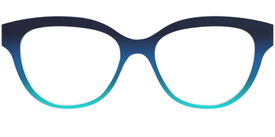 The Royal Blue to Seafoam Gradient - Front Top Thumbnail - Pair Eyewear