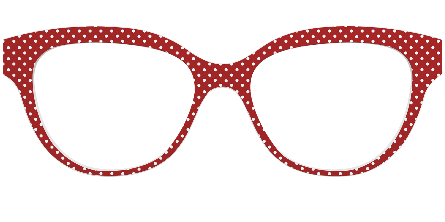 The Ruby Pin Dot - Front Top Image - Pair Eyewear