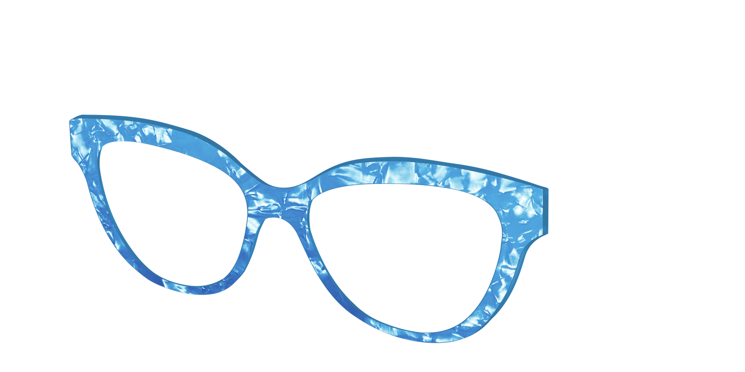 The Topaz Pearl Marble - Angle Top Image - Pair Eyewear
