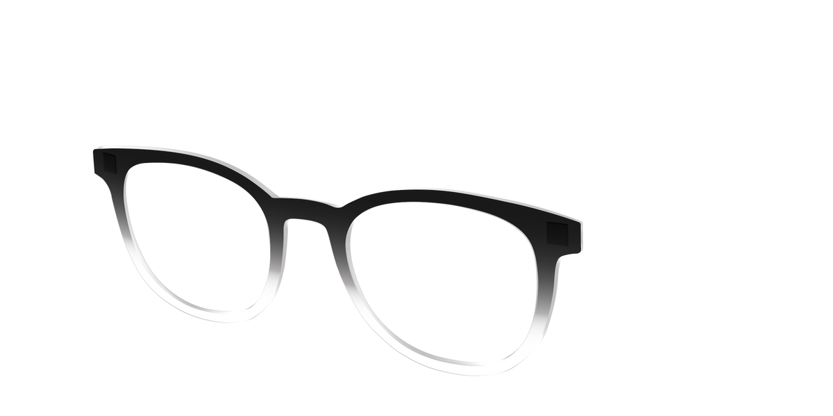The Black Gradient Crystal - Angle Top Image - Pair Eyewear