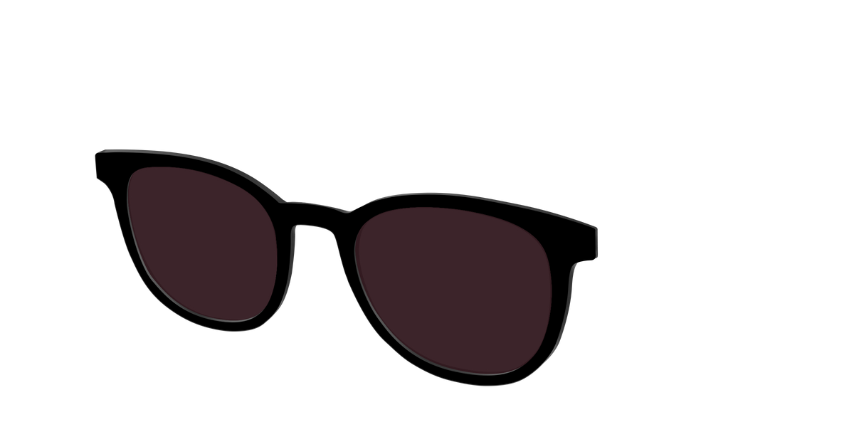 The Black with Water lens - Angle Top Image - Pair Eyewear