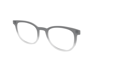 The Charcoal to Light Gray Gradient Crystal - Angle Top Thumbnail - Pair Eyewear