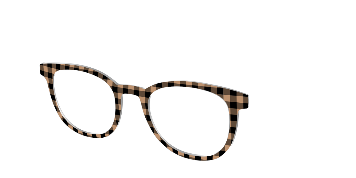 The Cider Buffalo Plaid - Angle Top Image - Pair Eyewear