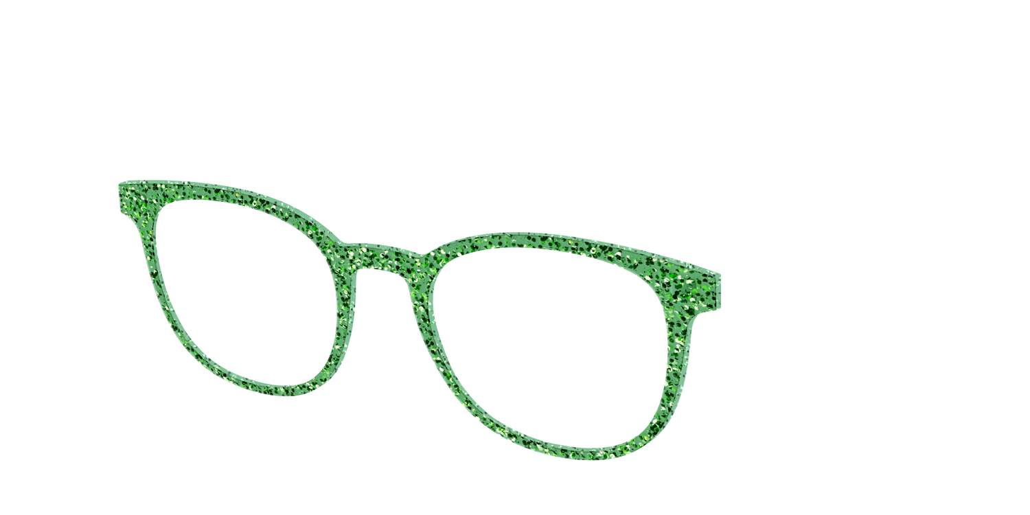 The Emerald Sparkle - Angle Top Image - Pair Eyewear
