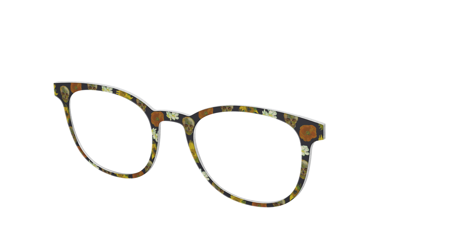 The Floral Skulls - Angle Top Image - Pair Eyewear