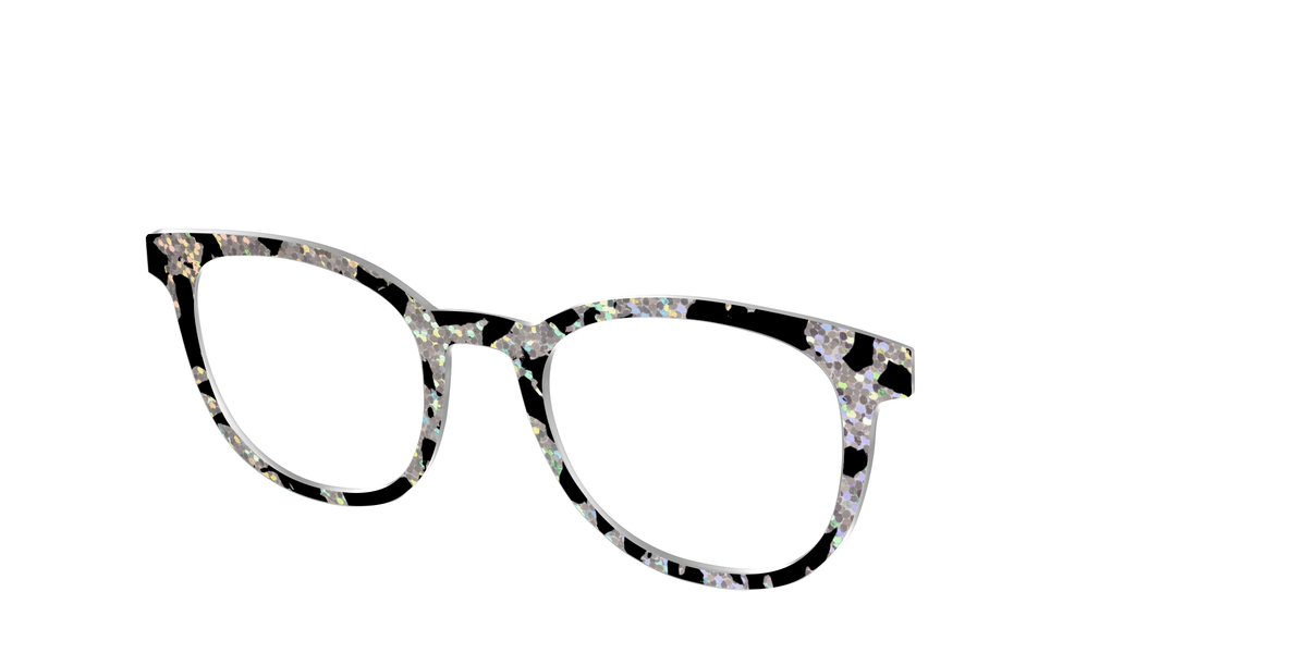 The Holographic Mottled Tortoise - Angle Top Image - Pair Eyewear