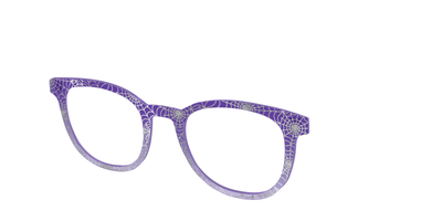 The Holographic Purple Webbed Crystal - Angle Top Thumbnail - Pair Eyewear