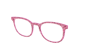 The Hot Pink Sparkle - Angle Top Thumbnail - Pair Eyewear