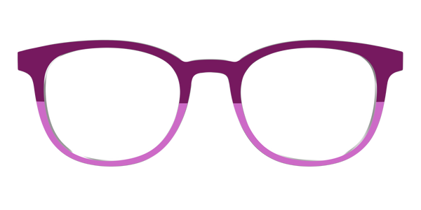 The Reese - Violet Pearlized Gradient Acetate Rose Gold Metal