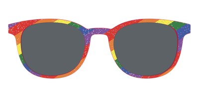 The Polarized Traditional Pride Flag Glitter Sun Top - Front Top Thumbnail - Pair Eyewear