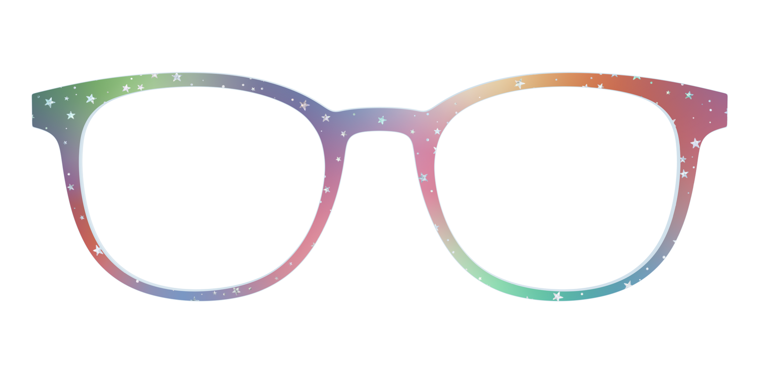 The Rainbow Holographic Celestial - Front Top Image - Pair Eyewear