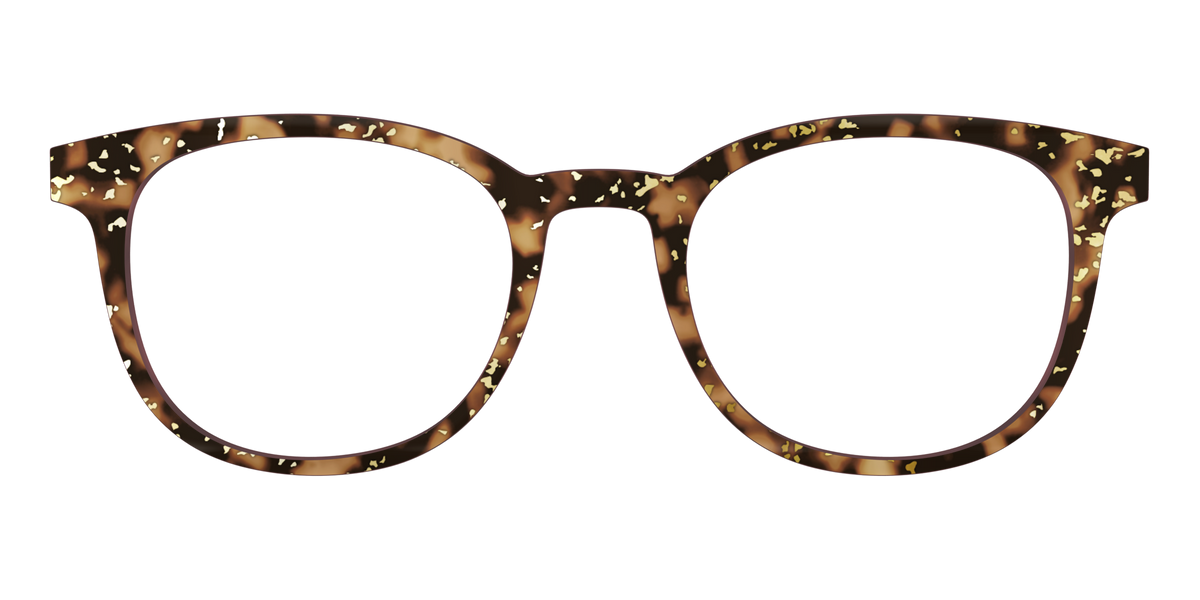 The Sandalwood Tortoise with Gold Foil - Front Top Image - Pair Eyewear