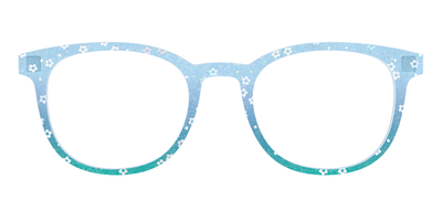 The Sky Blue Crystal with Daisy Glitter - Front Top Thumbnail - Pair Eyewear