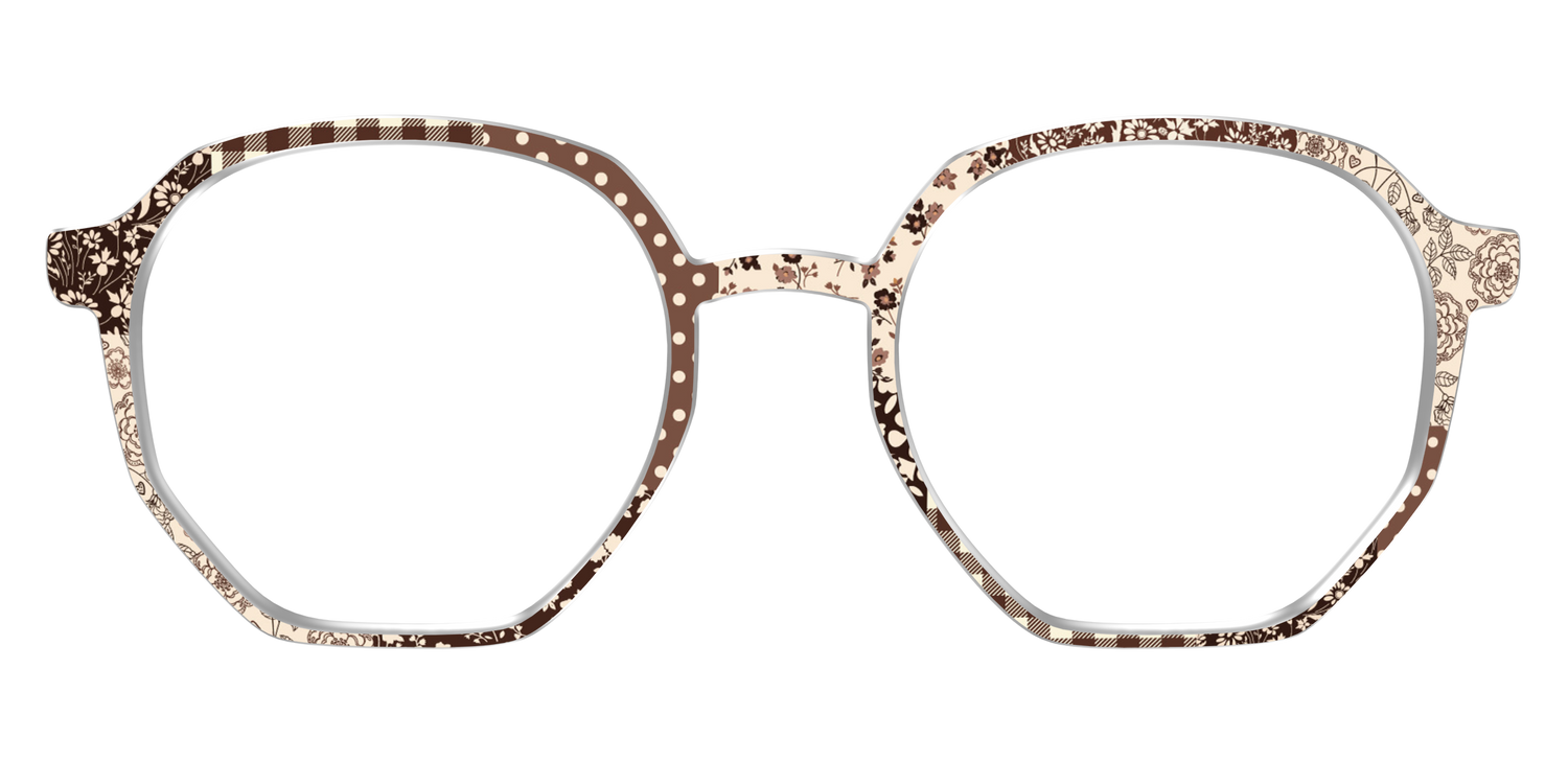 The Chestnut Patchwork - Front Top Image - Pair Eyewear
