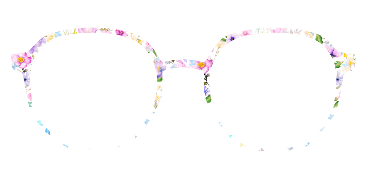 The Delicate Flower Crown with Butterfly Glitter - Front Top Image - Pair Eyewear