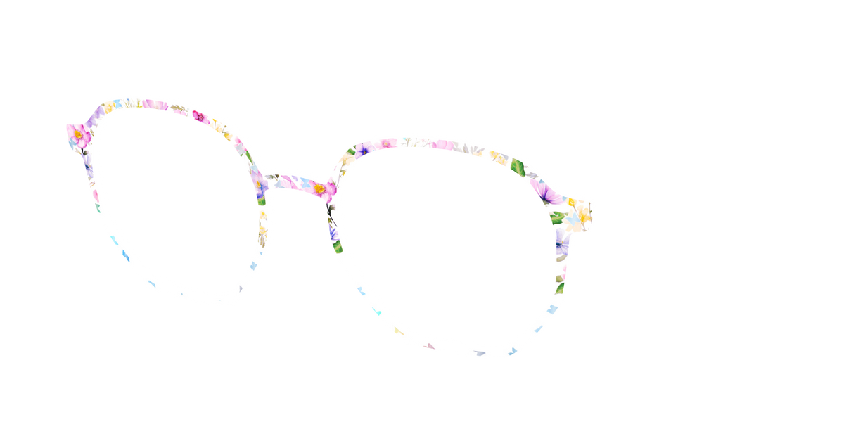 The Delicate Flower Crown with Butterfly Glitter - Angle Top Image - Pair Eyewear