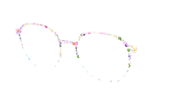 The Delicate Flower Crown with Butterfly Glitter - Angle Top Thumbnail - Pair Eyewear