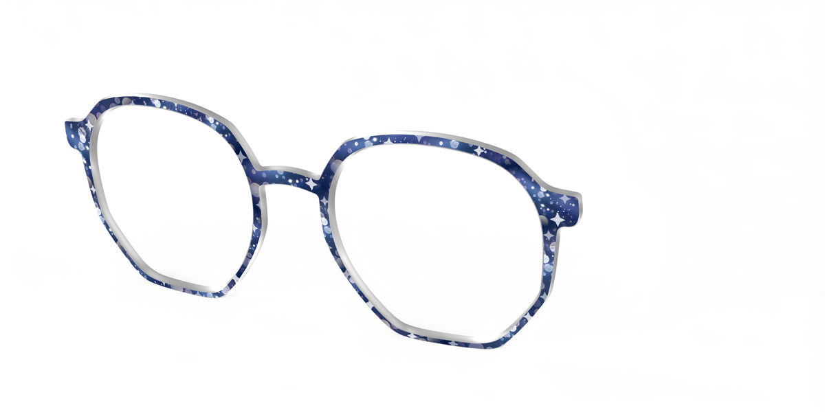 The Sapphire Stars Bokeh - Angle Top Image - Pair Eyewear