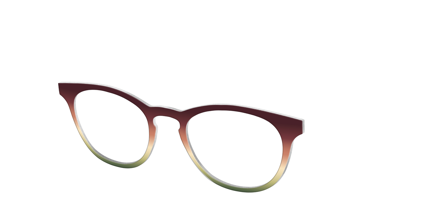 The Acorn to Moss Gradient - Angle Top Image - Pair Eyewear