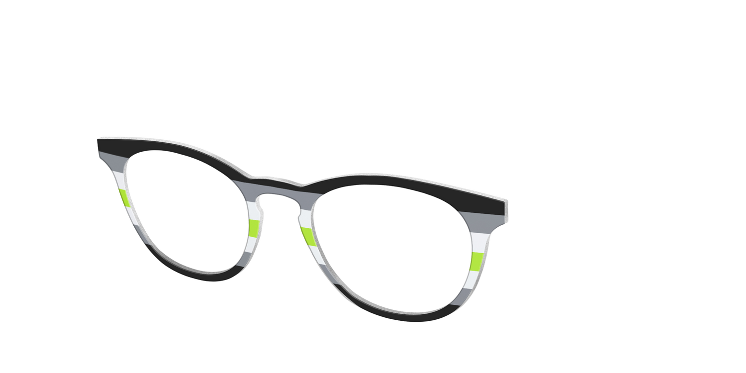 The Agender Flag - Angle Top Image - Pair Eyewear