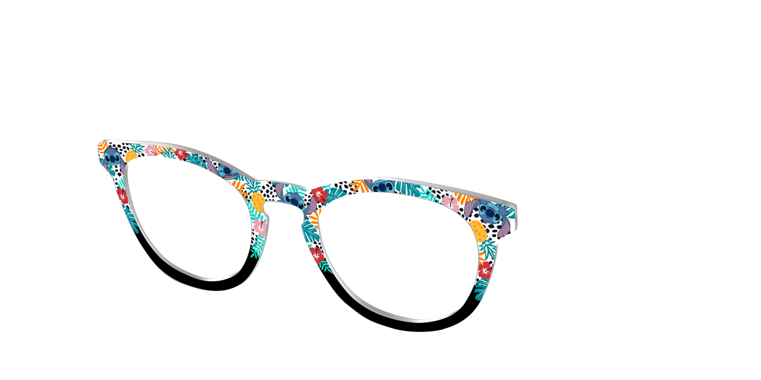 Aloha Tropical Blooms - Angle Top Image - Pair Eyewear