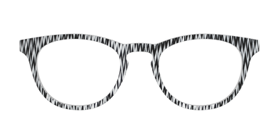 The B&W Chevron - Front Top Thumbnail - Pair Eyewear
