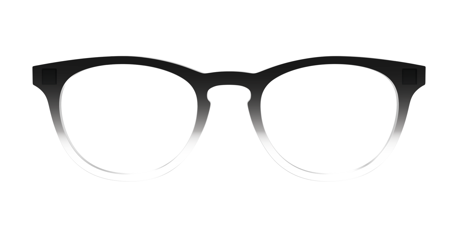 The Black Gradient Crystal - Front Top Image - Pair Eyewear
