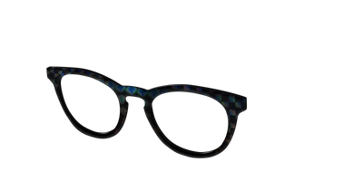 The Black Holographic Twister - Angle Top Thumbnail - Pair Eyewear