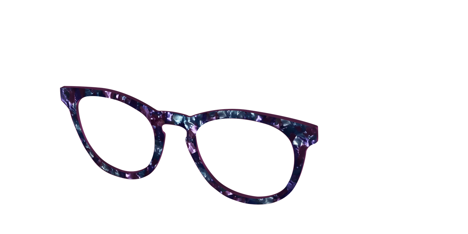 The Black Opal Pearl Tortoise - Angle Top Image - Pair Eyewear