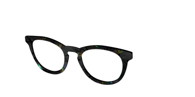 The Black Holographic Scrolls - Angle Top Thumbnail - Pair Eyewear
