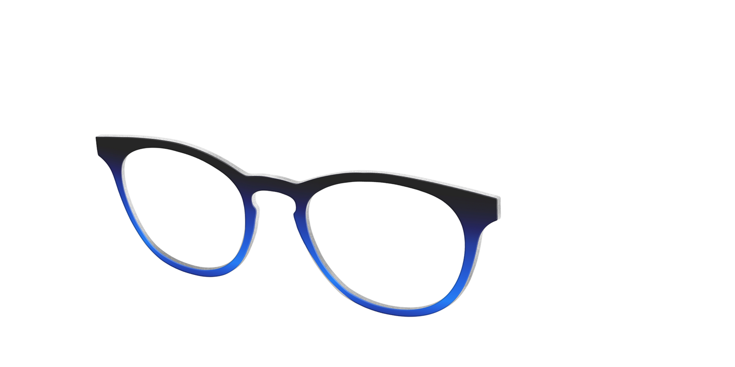 The Black to Blueberry Gradient - Angle Top Image - Pair Eyewear