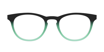 The Black to Spearmint Gradient - Front Top Thumbnail - Pair Eyewear