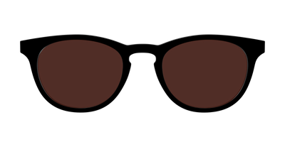 The Black with Brown Golf Lens - Front Top Thumbnail - Pair Eyewear