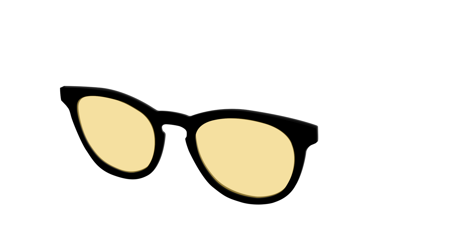 The Black with Driving Lens - Angle Top Image - Pair Eyewear