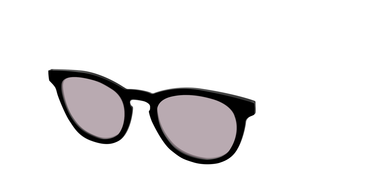 The Black with Gray Gaming Lens - Angle Top Image - Pair Eyewear