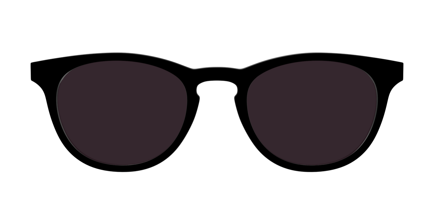 The Black with Urban Explorer Lens - Front Top Image - Pair Eyewear