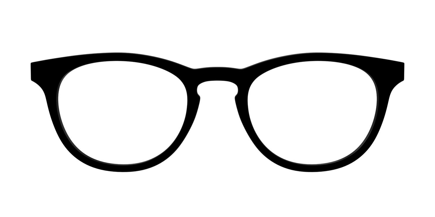 The Black - Front Top Image - Pair Eyewear