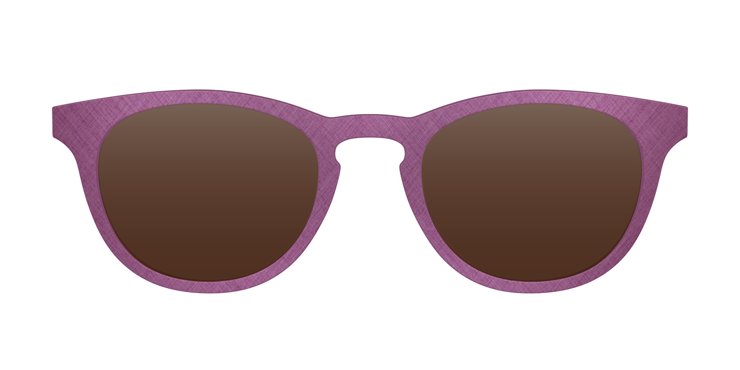 The Polarized Brushed Rose Sun Top - Front Top Image - Pair Eyewear