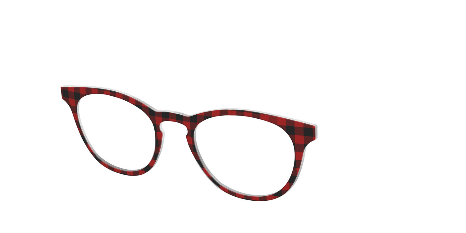 The Buffalo Plaid - Angle Top Image - Pair Eyewear