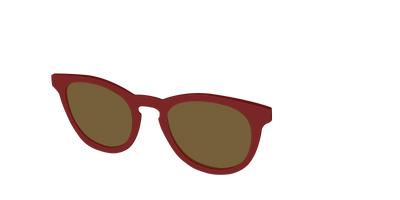 The Polarized Burgundy Sun Top - Angle Top Thumbnail - Pair Eyewear