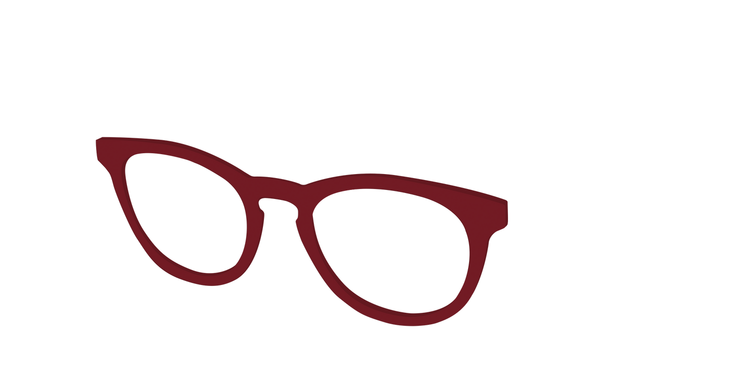 The Burgundy - Angle Top Image - Pair Eyewear