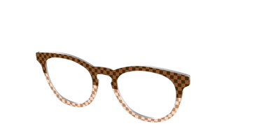 The Cappuccino Check Split - Angle Top Thumbnail - Pair Eyewear