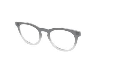 The Charcoal to Light Gray Gradient Crystal - Angle Top Thumbnail - Pair Eyewear